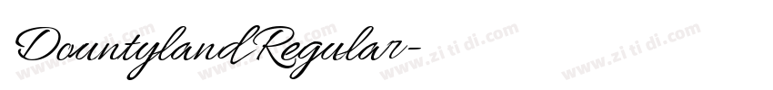 Dountyland Regular字体转换